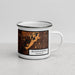 Right View Custom Bloomington Minnesota Map Enamel Mug in Ember