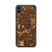 Custom iPhone XS Max Bloomington Minnesota Map Phone Case in Ember