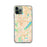 Custom iPhone 11 Pro Bloomington Minnesota Map Phone Case in Watercolor