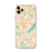 Custom iPhone 11 Pro Max Bloomington Minnesota Map Phone Case in Watercolor