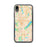 Custom iPhone XR Bloomington Minnesota Map Phone Case in Watercolor