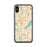 Custom iPhone X/XS Bloomington Minnesota Map Phone Case in Watercolor