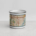 Front View Custom Bloomington Minnesota Map Enamel Mug in Woodblock