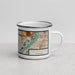 Right View Custom Bloomington Minnesota Map Enamel Mug in Woodblock