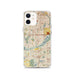 Custom iPhone 12 Bloomington Minnesota Map Phone Case in Woodblock