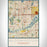 Bloomington Minnesota Map Print Portrait Orientation in Woodblock Style With Shaded Background