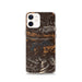 Custom iPhone 12 Blue Mountain Lake Arkansas Map Phone Case in Ember