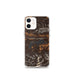 Custom iPhone 12 mini Blue Mountain Lake Arkansas Map Phone Case in Ember
