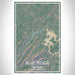 Blue Ridge Georgia Map Print Portrait Orientation in Afternoon Style With Shaded Background