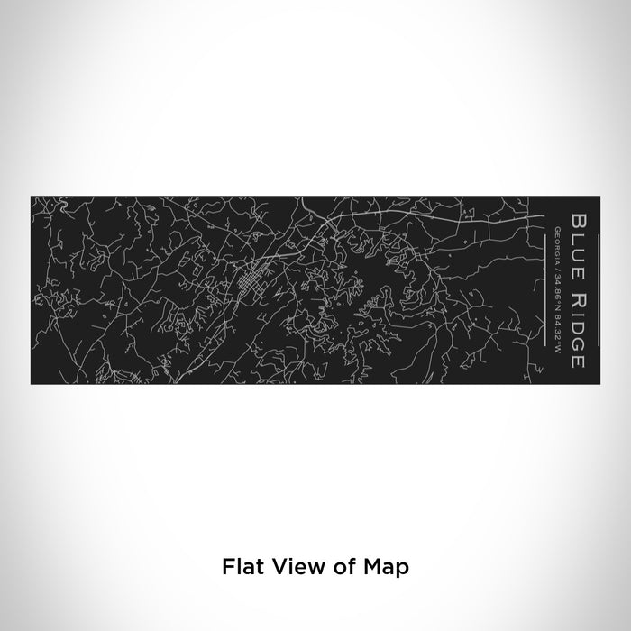 Rendered View of Blue Ridge Georgia Map Engraving on 10oz Stainless Steel Insulated Cup with Sliding Lid in Black