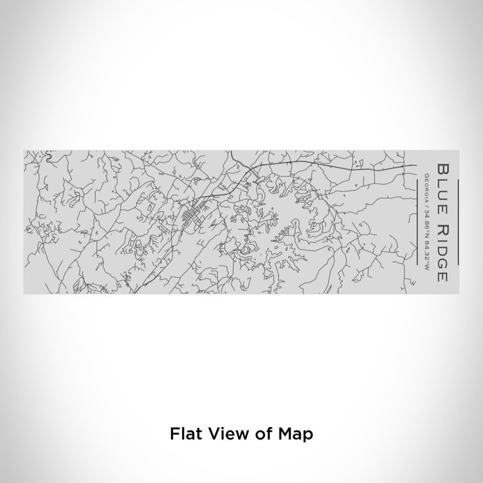 Rendered View of Blue Ridge Georgia Map Engraving on 10oz Stainless Steel Insulated Cup with Sipping Lid