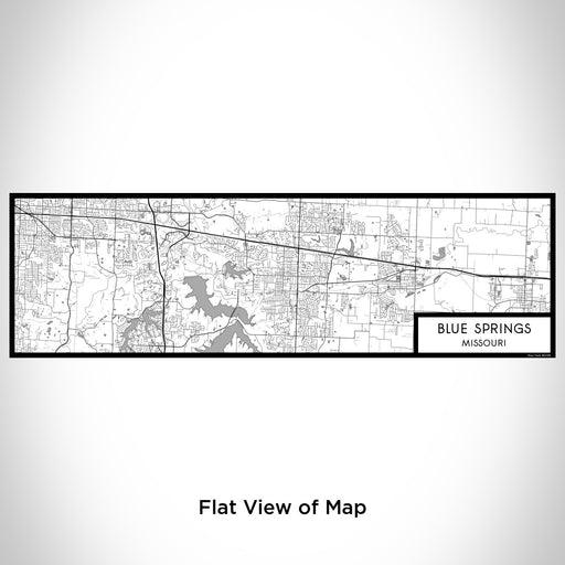 Flat View of Map Custom Blue Springs Missouri Map Enamel Mug in Classic