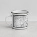 Left View Custom Blue Springs Missouri Map Enamel Mug in Classic