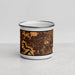 Front View Custom Blue Springs Missouri Map Enamel Mug in Ember