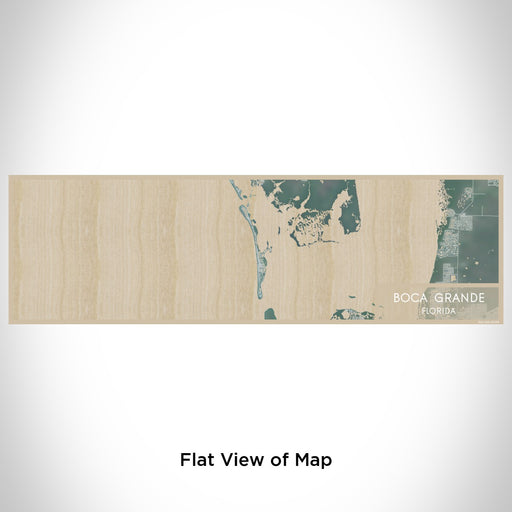 Flat View of Map Custom Boca Grande Florida Map Enamel Mug in Afternoon