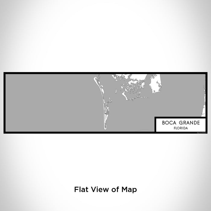 Flat View of Map Custom Boca Grande Florida Map Enamel Mug in Classic