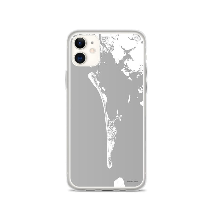 Custom iPhone 11 Boca Grande Florida Map Phone Case in Classic