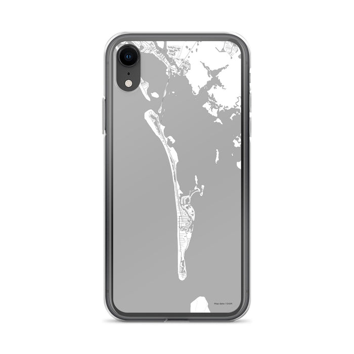 Custom iPhone XR Boca Grande Florida Map Phone Case in Classic