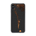 Custom iPhone XS Max Boca Grande Florida Map Phone Case in Ember