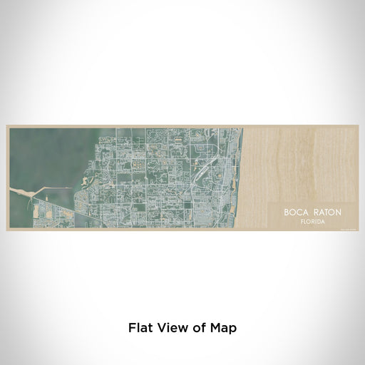 Flat View of Map Custom Boca Raton Florida Map Enamel Mug in Afternoon