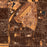 Boca Raton Florida Map Print in Ember Style Zoomed In Close Up Showing Details