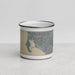 Front View Custom Bodega Bay California Map Enamel Mug in Afternoon