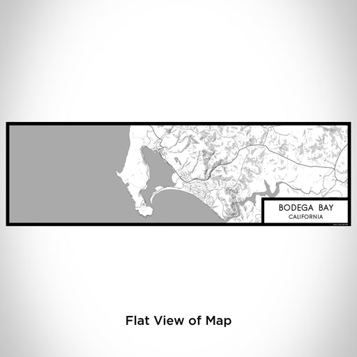 Flat View of Map Custom Bodega Bay California Map Enamel Mug in Classic
