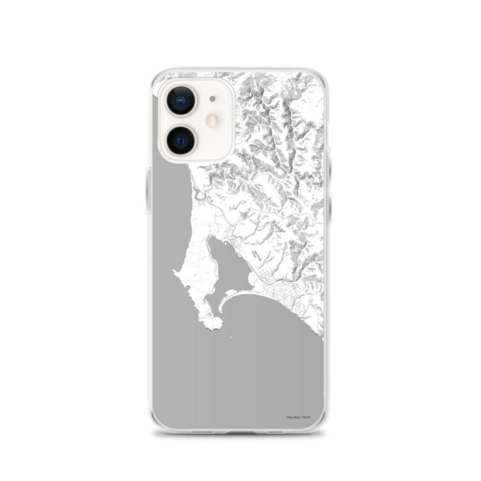Custom iPhone 12 Bodega Bay California Map Phone Case in Classic