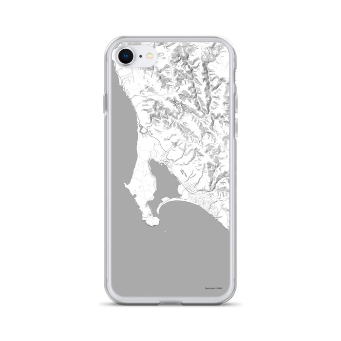 Custom iPhone SE Bodega Bay California Map Phone Case in Classic