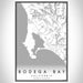 Bodega Bay California Map Print Portrait Orientation in Classic Style With Shaded Background