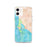 Custom iPhone 12 Bodega Bay California Map Phone Case in Watercolor