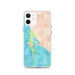 Custom iPhone 12 Bodega Bay California Map Phone Case in Watercolor