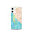 Custom iPhone 12 mini Bodega Bay California Map Phone Case in Watercolor