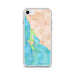 Custom iPhone SE Bodega Bay California Map Phone Case in Watercolor