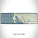 Flat View of Map Custom Bodega Bay California Map Enamel Mug in Woodblock