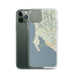 Custom Bodega Bay California Map Phone Case in Woodblock