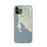 Custom iPhone 11 Pro Bodega Bay California Map Phone Case in Woodblock
