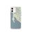 Custom iPhone 12 mini Bodega Bay California Map Phone Case in Woodblock