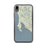 Custom iPhone XR Bodega Bay California Map Phone Case in Woodblock