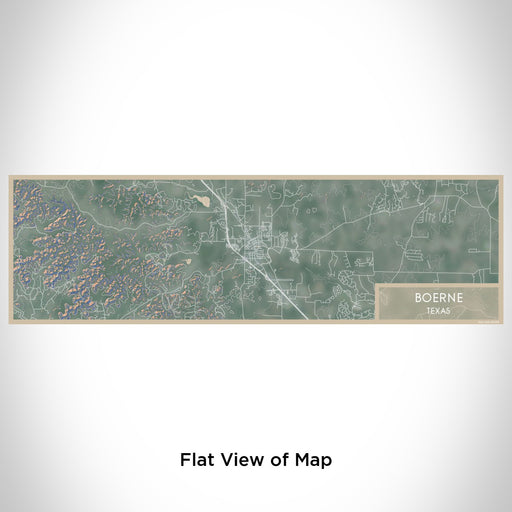 Flat View of Map Custom Boerne Texas Map Enamel Mug in Afternoon