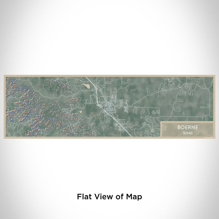 Flat View of Map Custom Boerne Texas Map Enamel Mug in Afternoon
