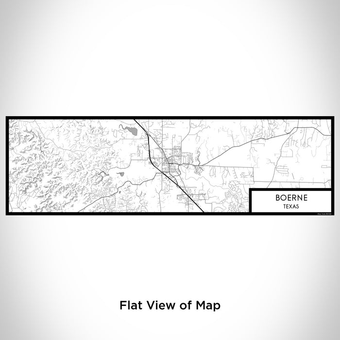Flat View of Map Custom Boerne Texas Map Enamel Mug in Classic