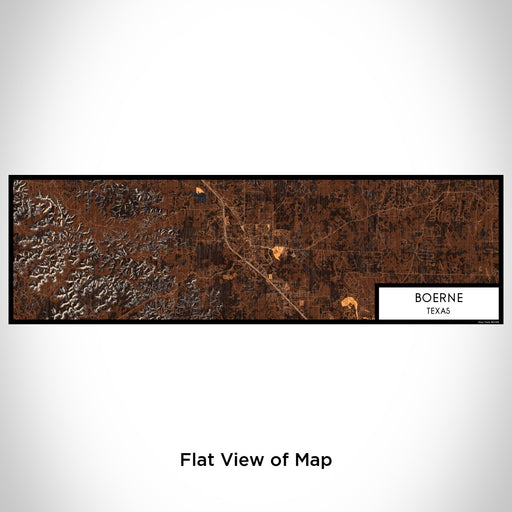 Flat View of Map Custom Boerne Texas Map Enamel Mug in Ember