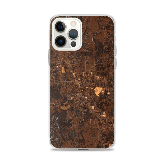 Custom Boerne Texas Map iPhone 12 Pro Max Phone Case in Ember