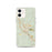 Custom Boerne Texas Map iPhone 12 Phone Case in Woodblock