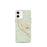 Custom Boerne Texas Map iPhone 12 mini Phone Case in Woodblock