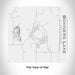 Rendered View of Bohners Lake Wisconsin Map Engraving on 17oz Stainless Steel Insulated Tumbler in White