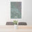 24x36 Boise Idaho Map Print Portrait Orientation in Afternoon Style Behind 2 Chairs Table and Potted Plant