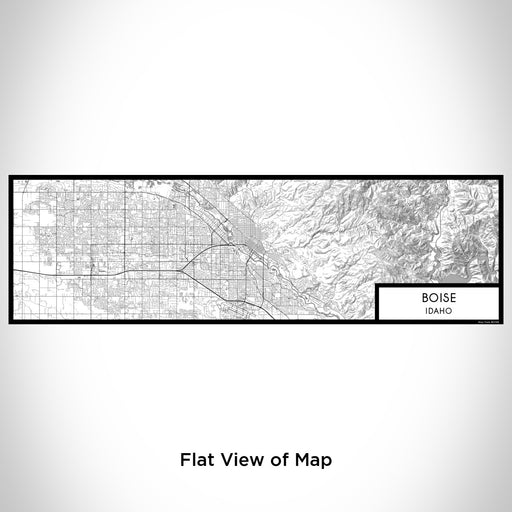 Flat View of Map Custom Boise Idaho Map Enamel Mug in Classic