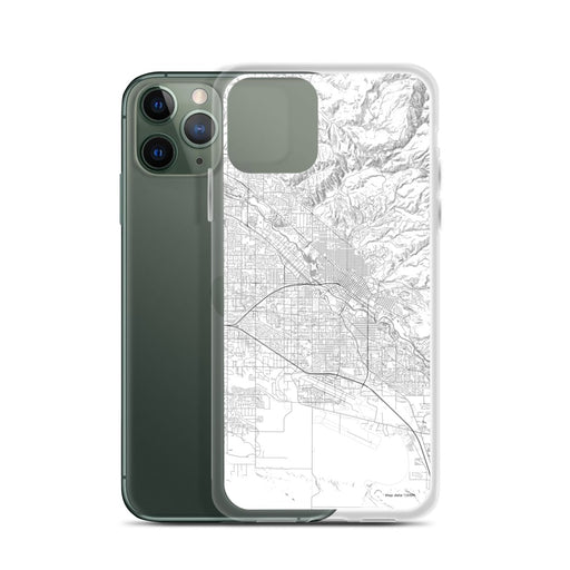 Custom Boise Idaho Map Phone Case in Classic on Table with Laptop and Plant